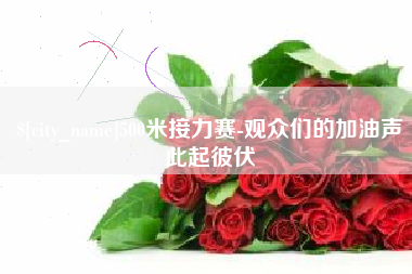 琼中500米接力赛-观众们的加油声此起彼伏