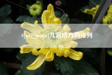 琼中九宫格方向排列