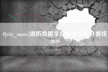 琼中消防救援学院招生录取分数线2019