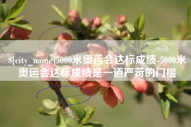 琼中5000米奥运会达标成绩-5000米奥运会达标成绩是一道严苛的门槛