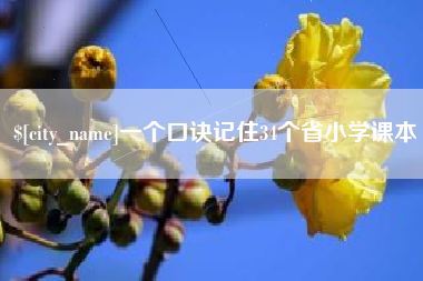 琼中一个口诀记住34个省小学课本