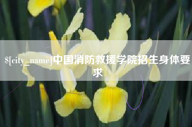 琼中中国消防救援学院招生身体要求