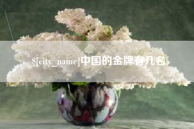 琼中中国的金牌有几名