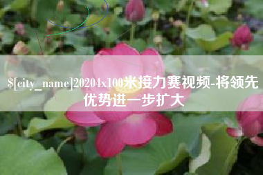 琼中20204x100米接力赛视频-将领先优势进一步扩大