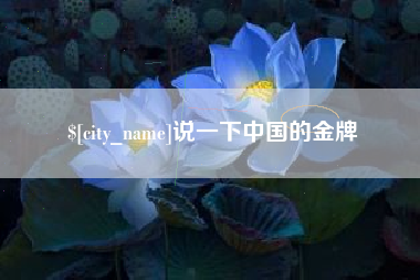 琼中说一下中国的金牌