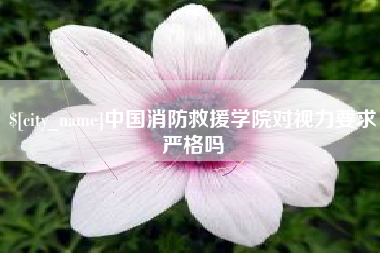 琼中中国消防救援学院对视力要求严格吗