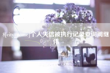 琼中个人失信被执行记录查询阚继伟