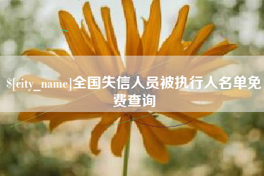 琼中全国失信人员被执行人名单免费查询