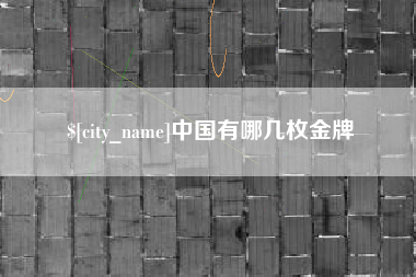 琼中中国有哪几枚金牌