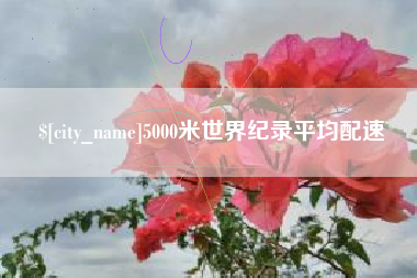 琼中5000米世界纪录平均配速