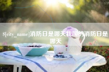 琼中消防日是哪天我国的消防日是哪天