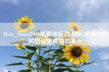 琼中5000米滑冰接力-团队成员之间的信任是成功的基石