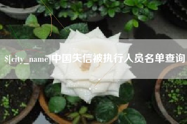 琼中中国失信被执行人员名单查询