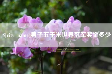 琼中男子五千米世界冠军奖金多少