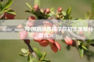 琼中中国消防救援学院招生录取分数线2021
