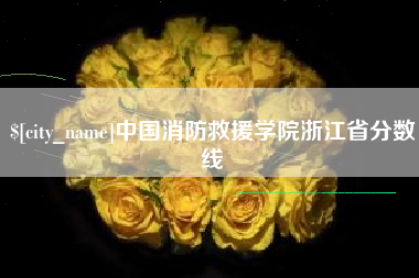 琼中中国消防救援学院浙江省分数线