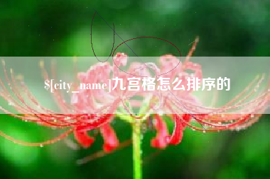 琼中九宫格怎么排序的