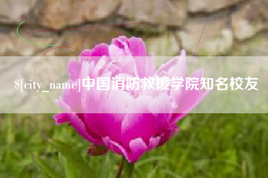琼中中国消防救援学院知名校友