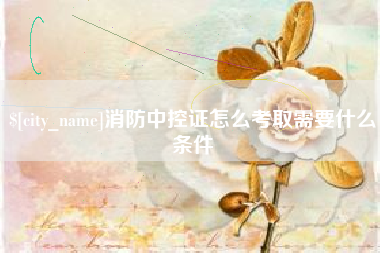 琼中消防中控证怎么考取需要什么条件
