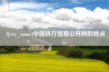 琼中中国执行信息公开网的地点
