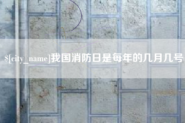 琼中我国消防日是每年的几月几号