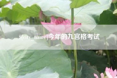 琼中今年的九宫格考试