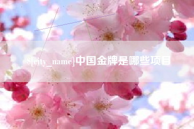 琼中中国金牌是哪些项目