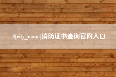琼中消防证书查询官网入口