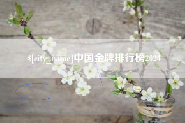琼中中国金牌排行榜2024