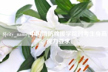 琼中中国消防救援学院对考生身高、视力要求
