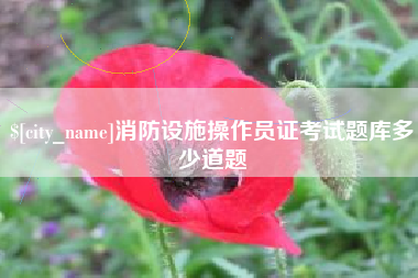 琼中消防设施操作员证考试题库多少道题