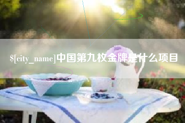 琼中中国第九枚金牌是什么项目